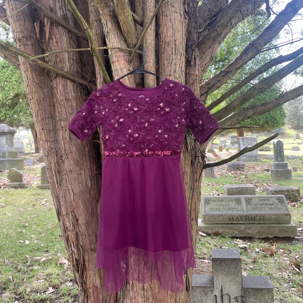 Wonder Nation Magenta Dress with Embellishments